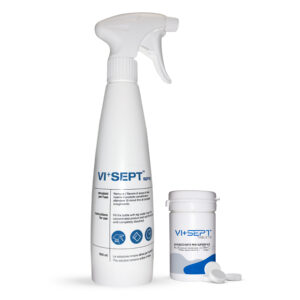 Barattolo Vi+Sept Tablets 10 compresse con flacone spray