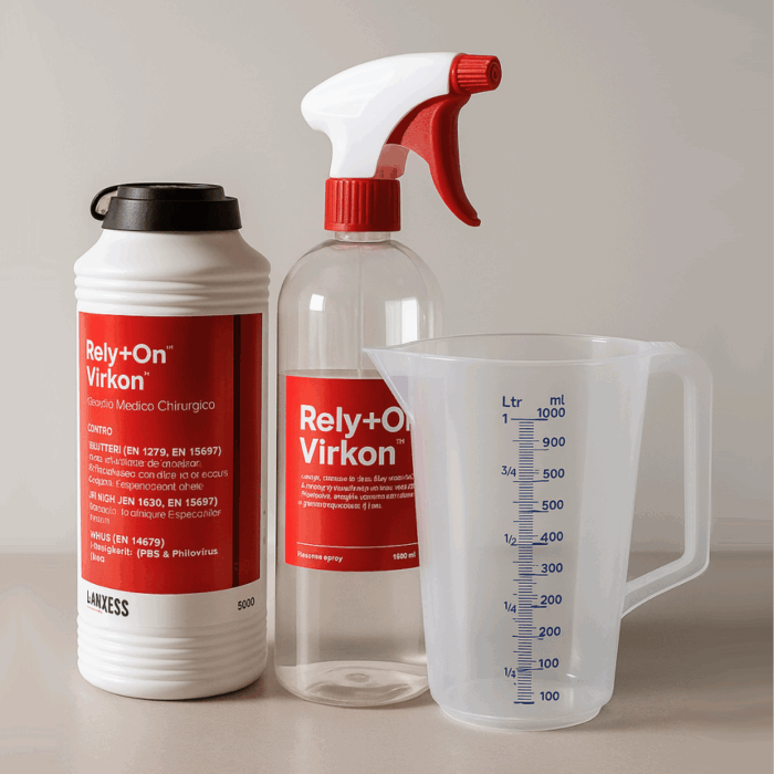 Rely+On™ Virkon™ Disinfettante Virucida Battericida Fungicida - 500 g con nebulizzatore incluso