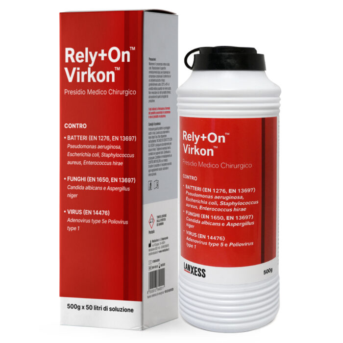 Rely+On™ Virkon™ Disinfettante Virucida Battericida Fungicida - 500 g con nebulizzatore incluso